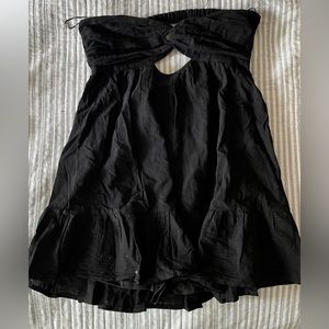 Grey bandit strapless dress